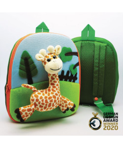 3D Giraffe in the Open Energy Saving and Carbon Reduction Kids Backpack-FOBP2306