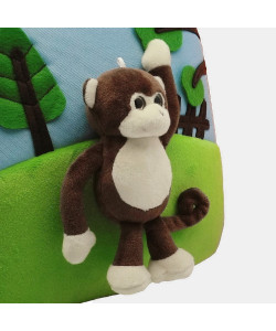 3D Monkey in a Park Energy Saving and Carbon Reduction Kids Backpack-FOBP2305