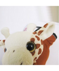 playful mittens with giraffe - M34