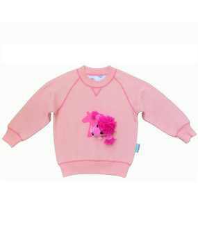 fun to wear sweatshirt with poodle toy - FWS1721