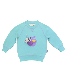 fun to wear sweatshirt with milk cow toy - FWS1723