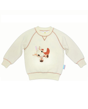 fun to wear sweatshirt with giraffe toy - FWS1724