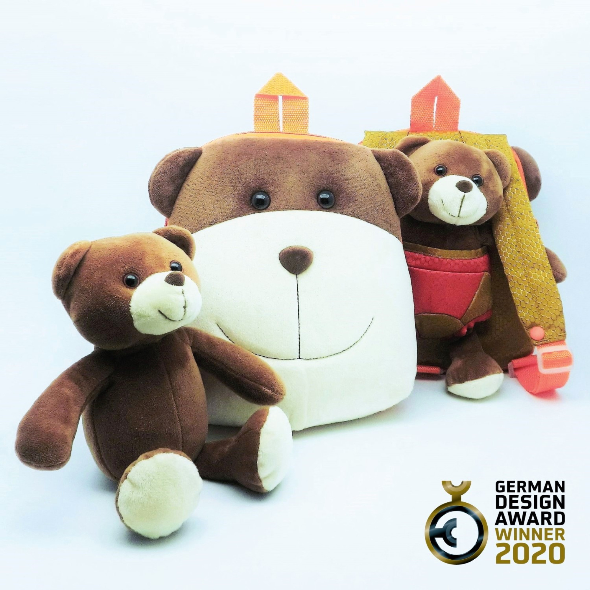 双肩包3合1 BB双面佩戴小熊背包-FOBP2310