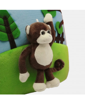 3D卷尾猴節能减碳兒童背包-FOBP2305